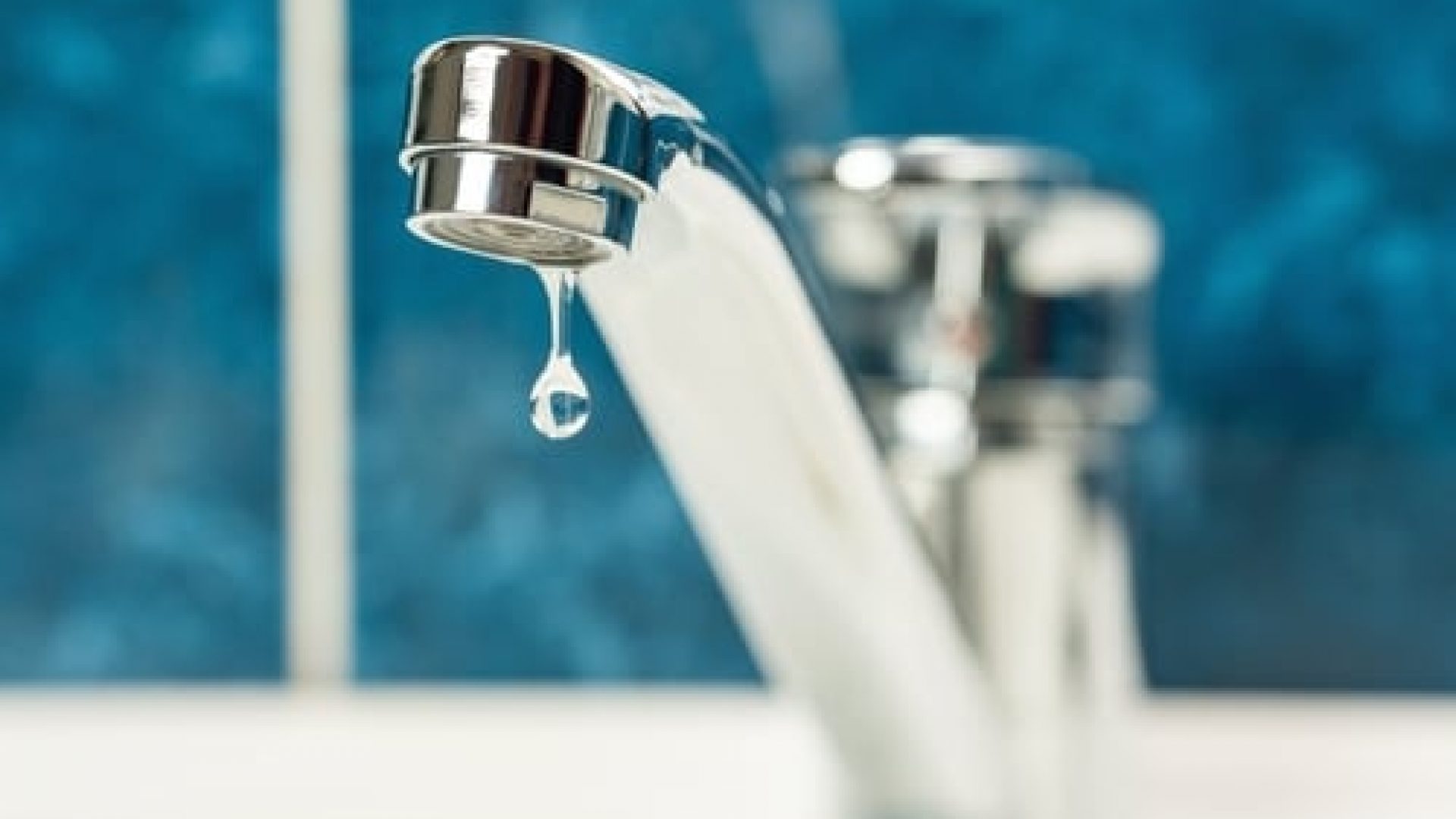 A dripping faucet